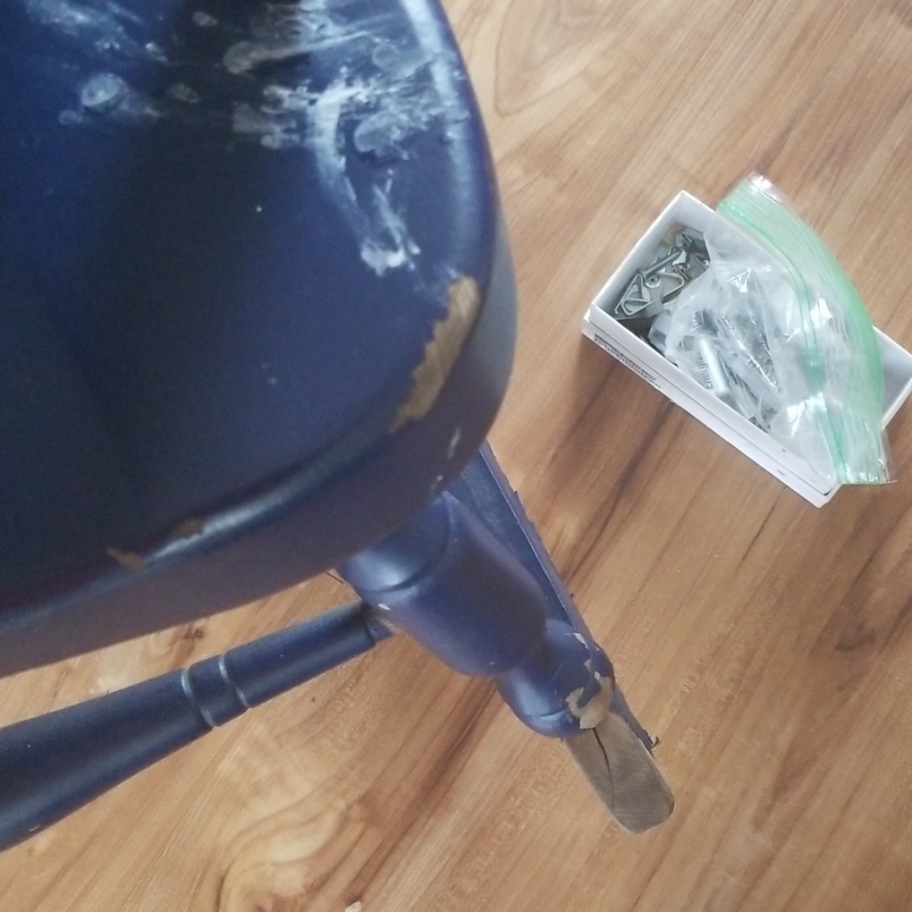 Giant Blue Rocking Chair - Picture 3 of 7